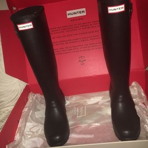 Women Hunter Original Tall Wellington Boots Black